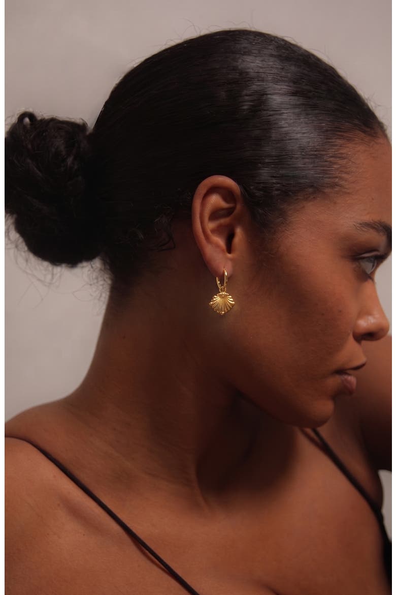 Conquela Midi Hoops In Gold, Alternate, color, Gold