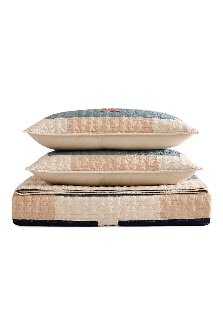 Shiprock 3-Piece Quilt Set, Main, color, TAN