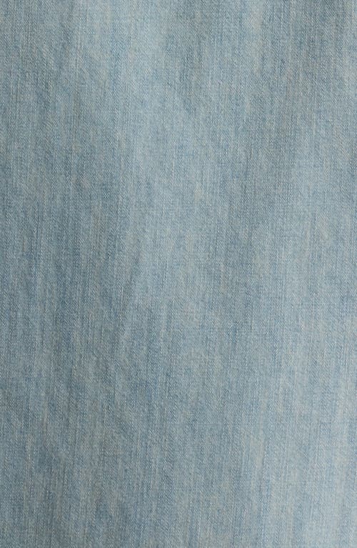 Frame Modern Cotton Denim Snap-up Western Shirt In Blue