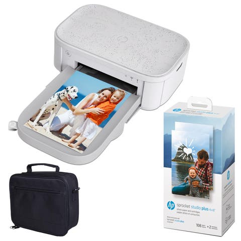 Sprocket Studio Plus 4x6 Photo Printer Case & Paper Bundle