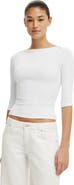 Cotton On Women's 90S Boatneck ¾ Sleeve