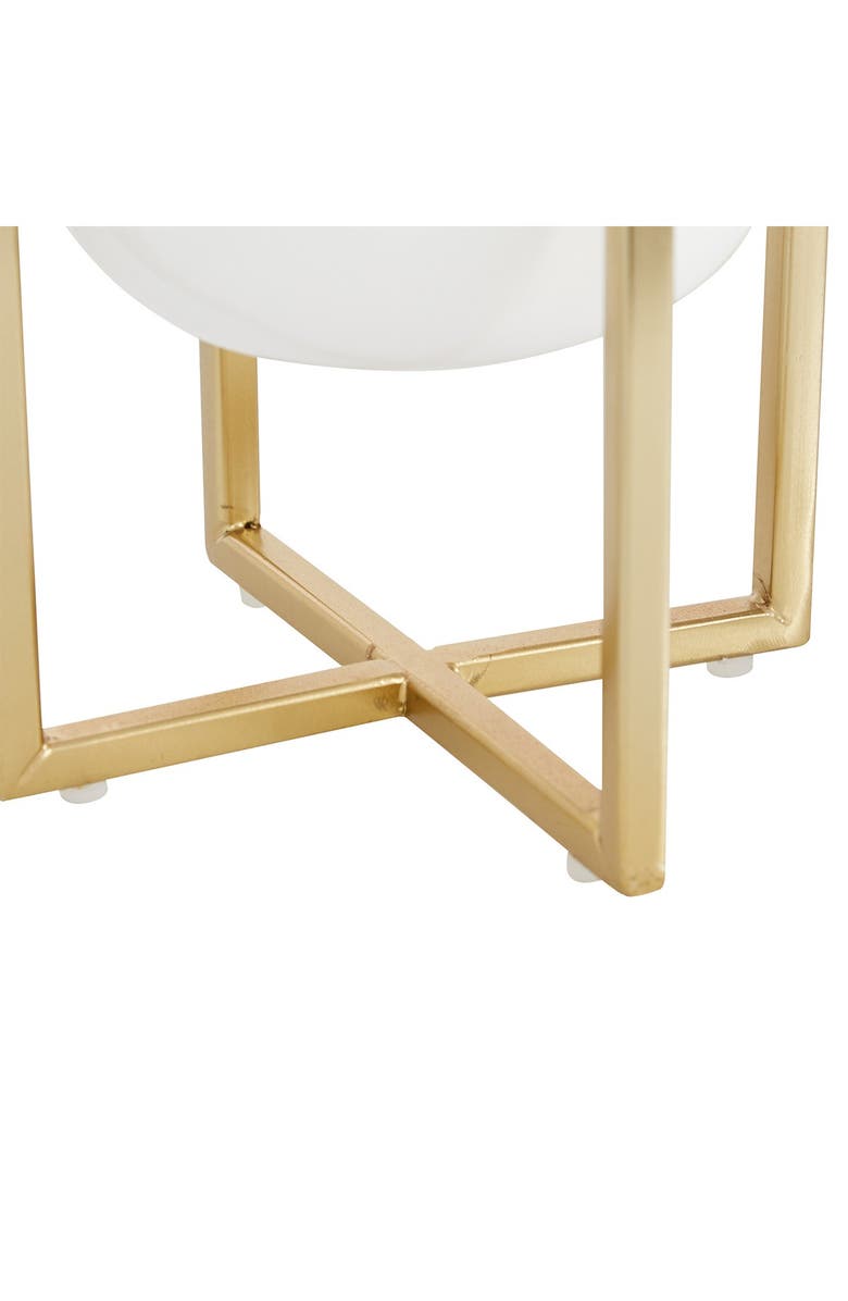 COSMO BY COSMOPOLITAN White Metal Contemporary Planter with Removable Stand - Set of 2, Alternate, color, 