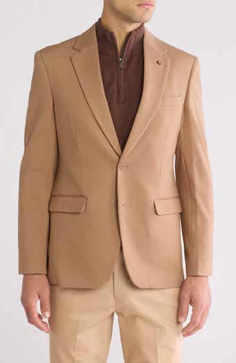 Slim Fit Knit Blazer