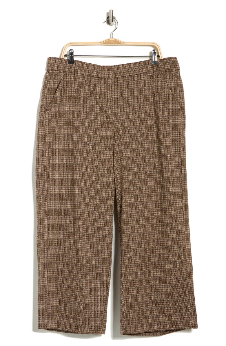 Democracy 'Ab'leisure Ankle Wide Leg Pull-On Pants, Main, color, Brown Multi