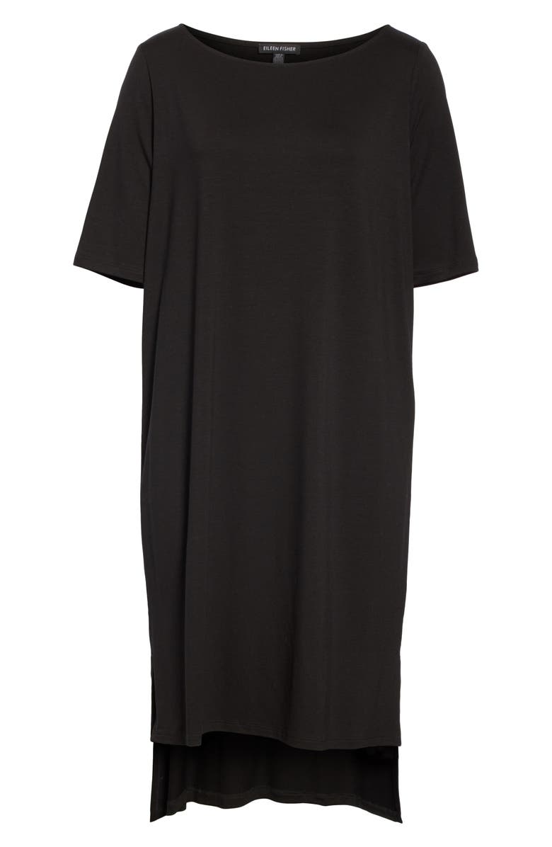 Eileen Fisher High/Low Shift Dress, Alternate, color, 