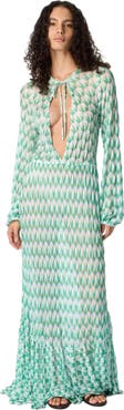Missoni Cover-up In Viscose With Floral Pattern And Long Sleeves