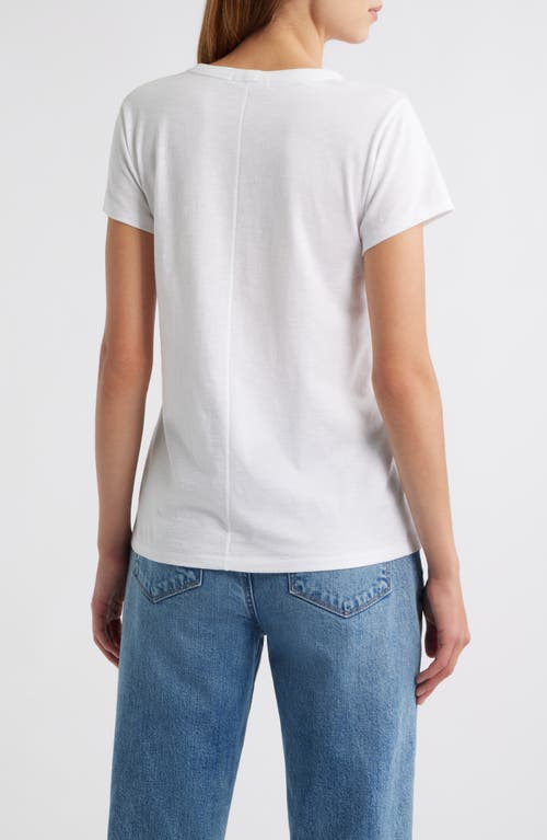 Rag & Bone Studded Cotton T-shirt In White