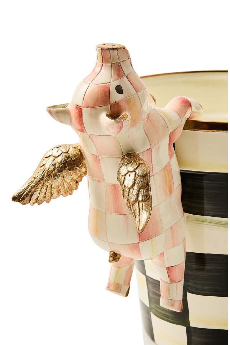 Rosy Check Flying Pig Pot Climber, Alternate, color, ROSY