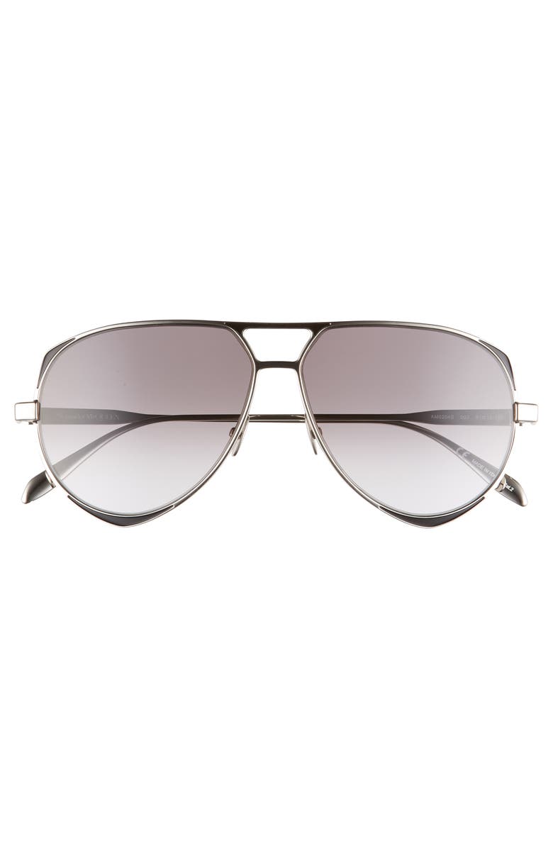 McQueen Alexander McQueen 61mm Aviator Sunglasses, Alternate, color, 