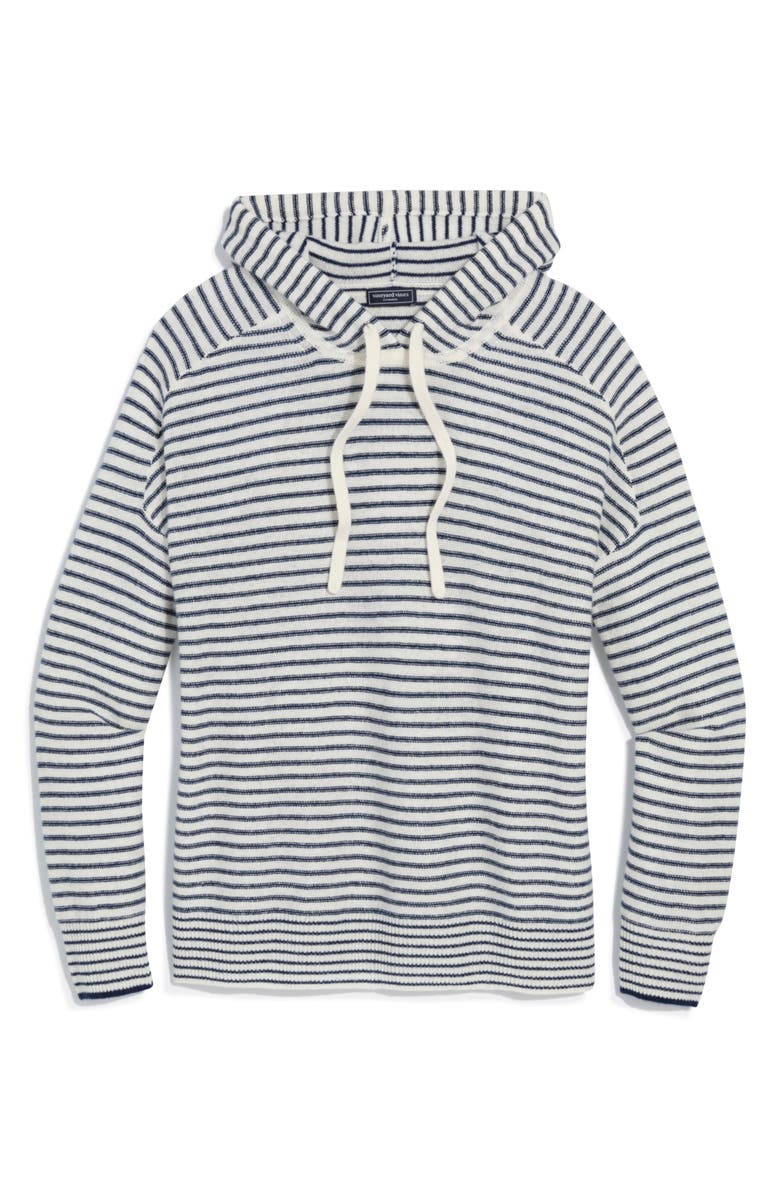 vineyard vines Stipe Cashmere Hoodie Sweater, Alternate, color,