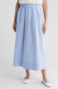Ellen Tracy Cotton Poplin Skirt
