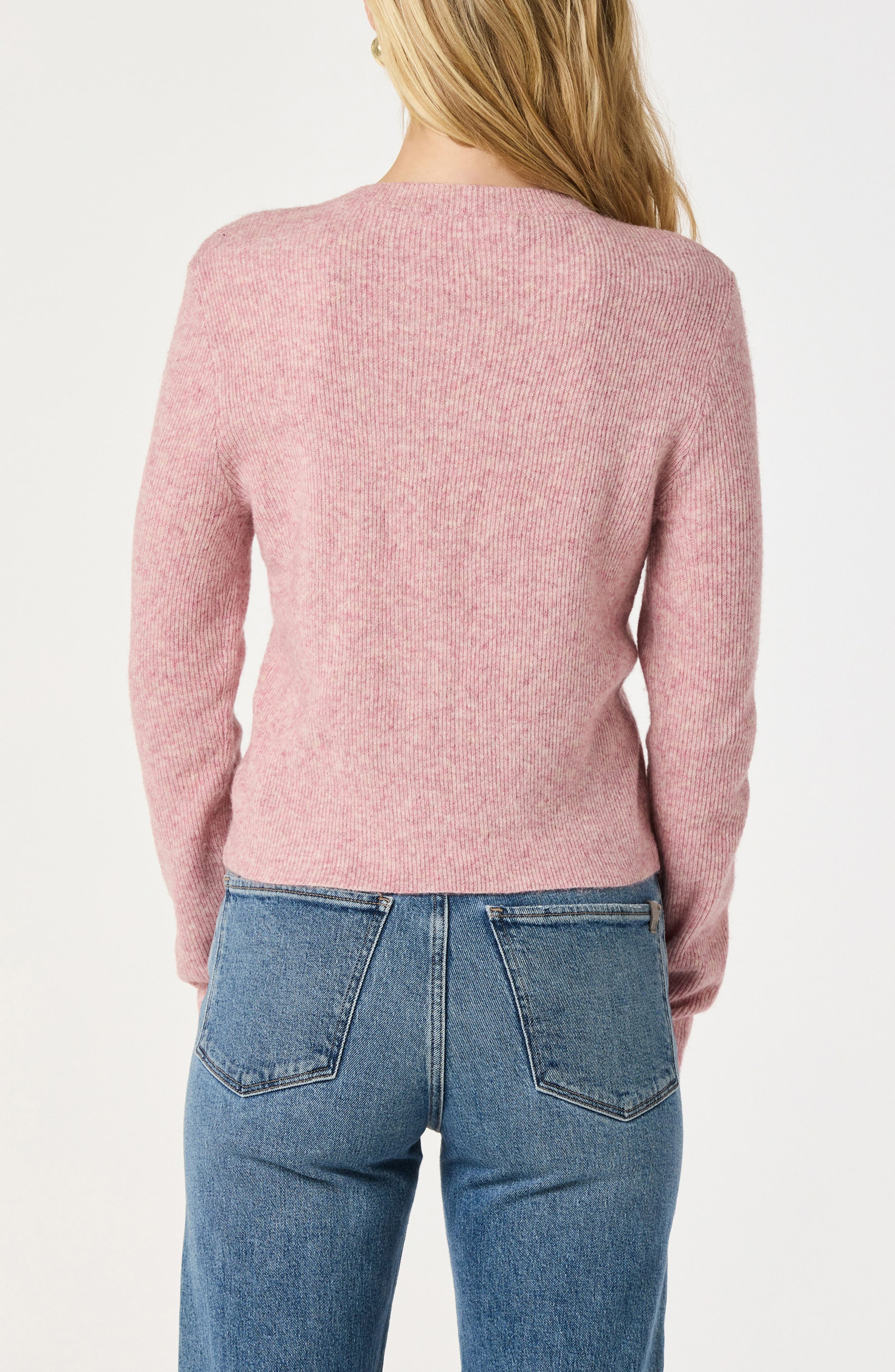 Satin Bow Knit Cardigan - image 4