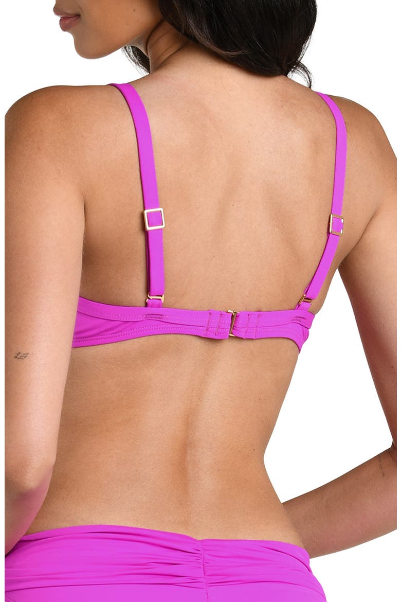 Island Twist Front Underwire Bikini Top, Alternate, color, VIOLET