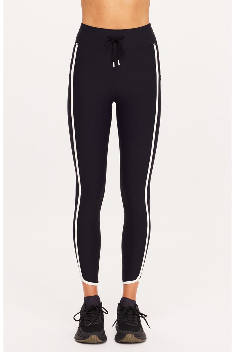 Sol 25-Inch Drawcord Midi Leggings, Main, color, BLACK