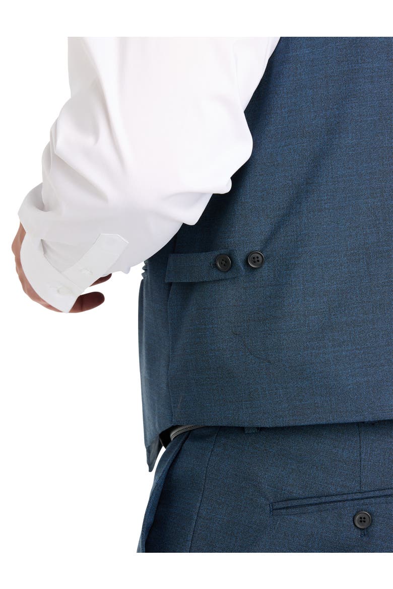 Performance Mélange Suit Vest, Alternate, color, BLUE