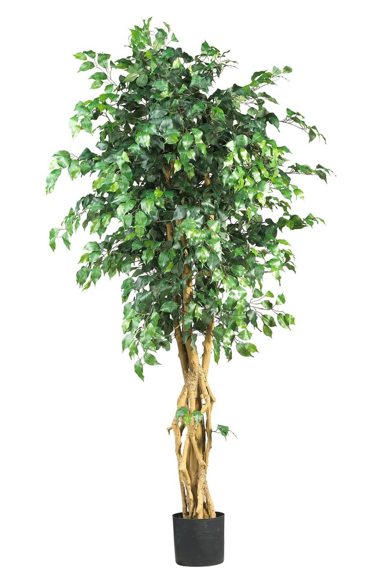 NEARLY NATURAL 6' Palace Style Artificial Ficus Tree, Main, color, 