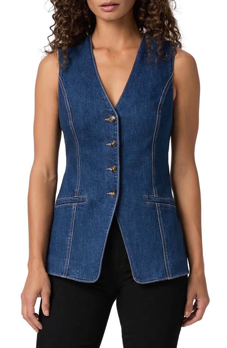 PAIGE Campanelli Denim Vest, Main, color, 