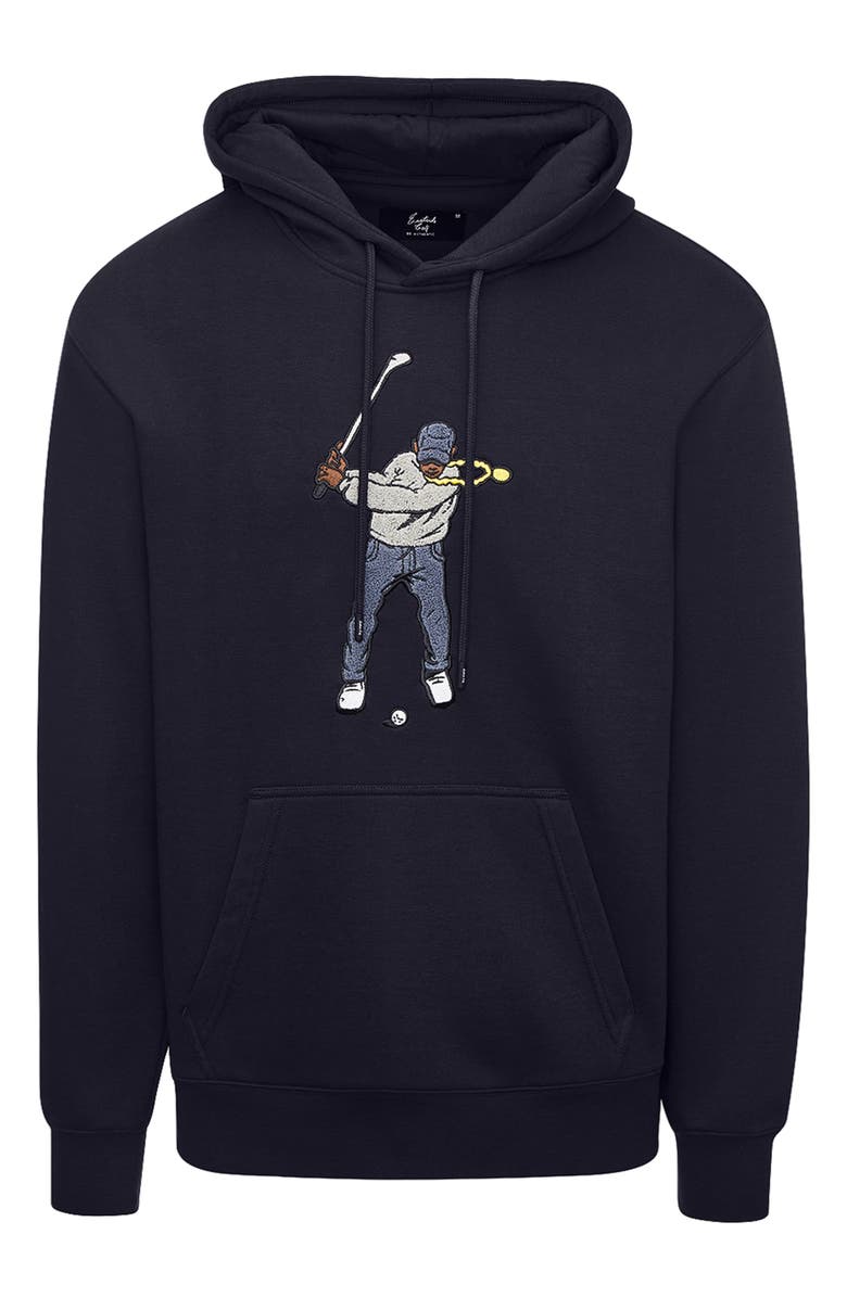 Eastside Golf Swingman Core Fleece Hoodie, Alternate, color, Black