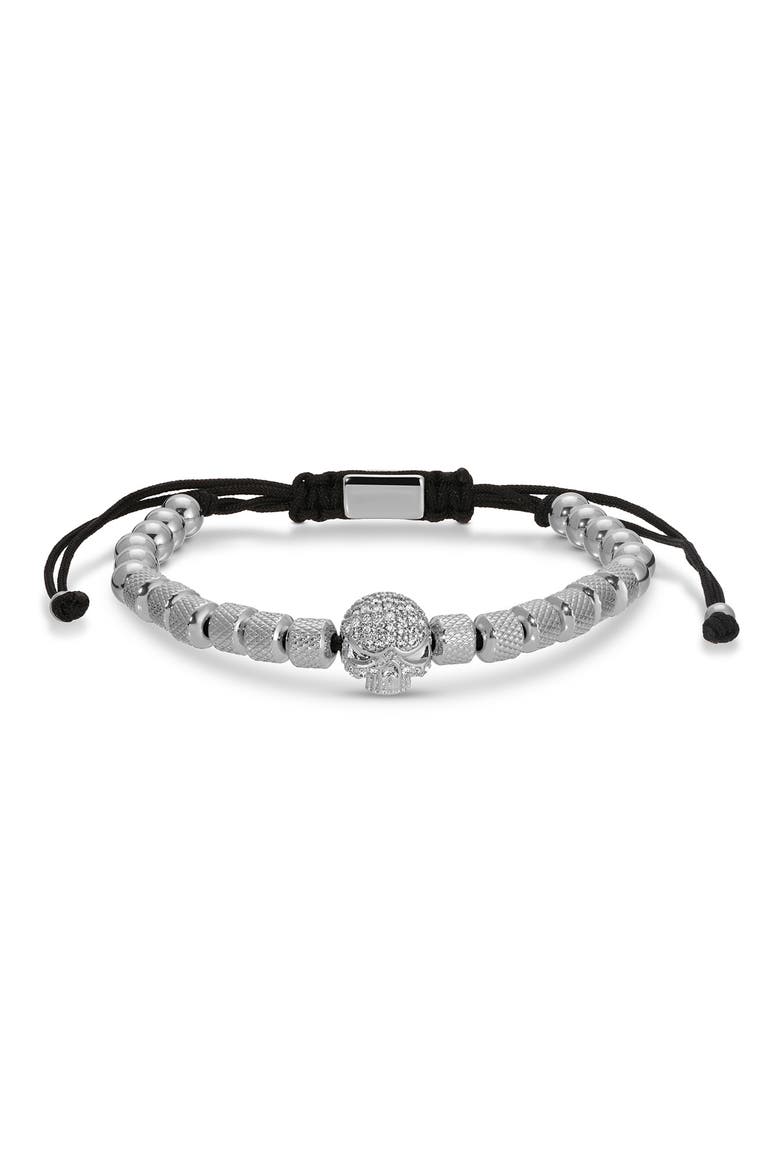 Lucas Skull 3-Piece Bracelet Set, Alternate, color, SILVER