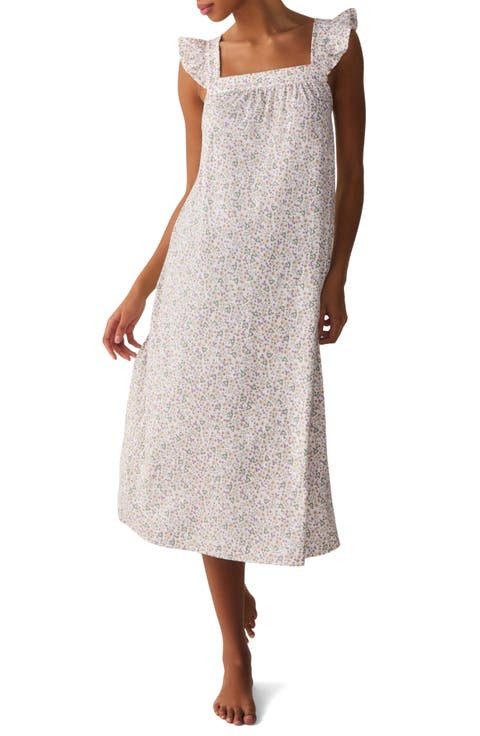 Clara Pima Cotton Midi Nightgown