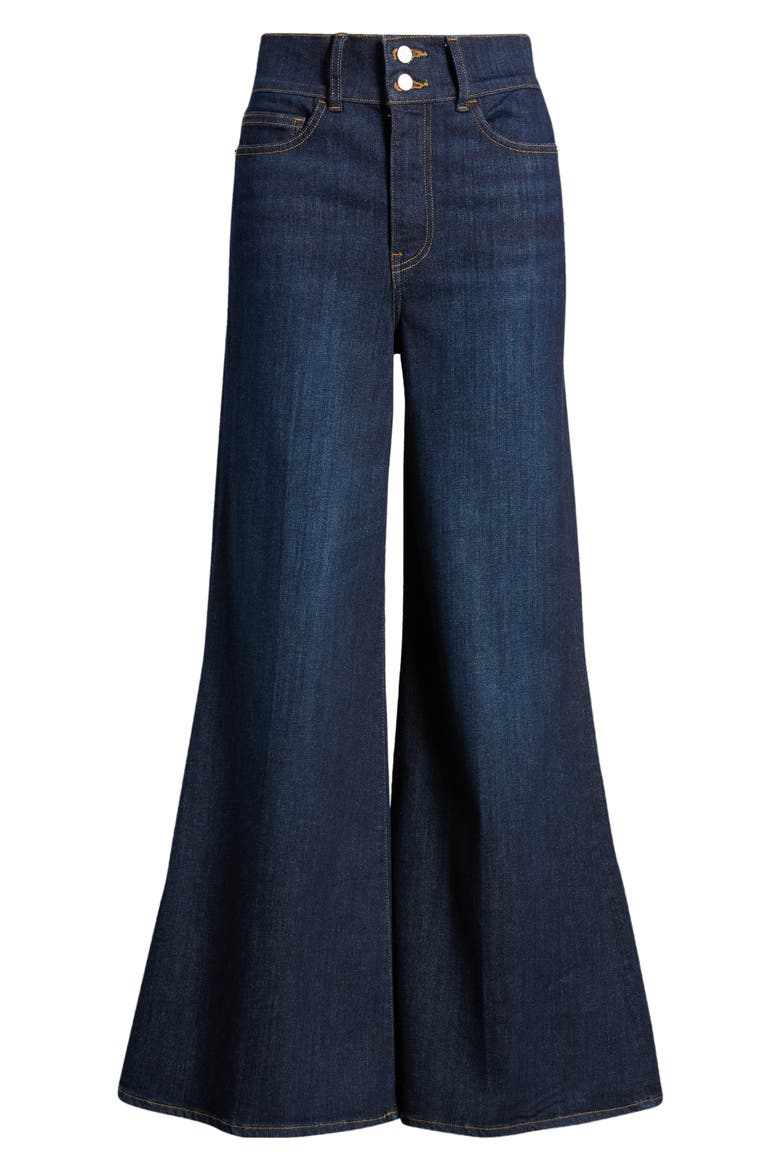 Le Palazzo High Waist Crop Wide Leg Jeans, Alternate, color, FAWCETT