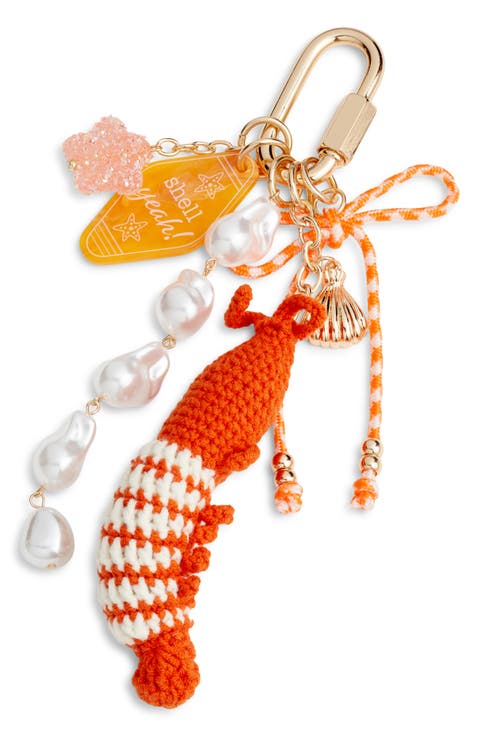 Shrimp Cluster Bag Charm