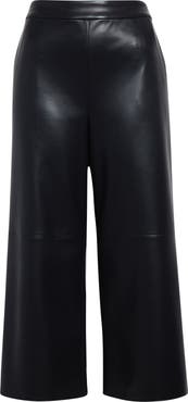 Max Mara Amati Faux Leather Crop Trousers