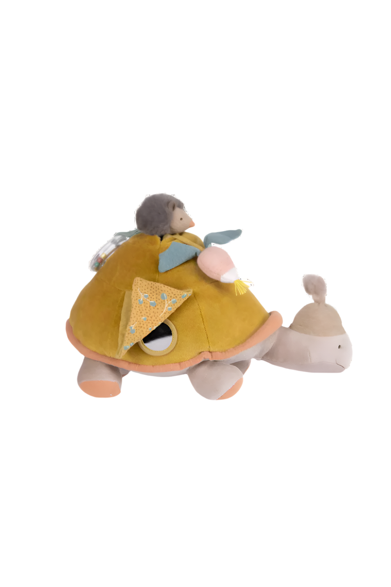 Large activity turtle Three Little Rabbits, Main, color, Beige