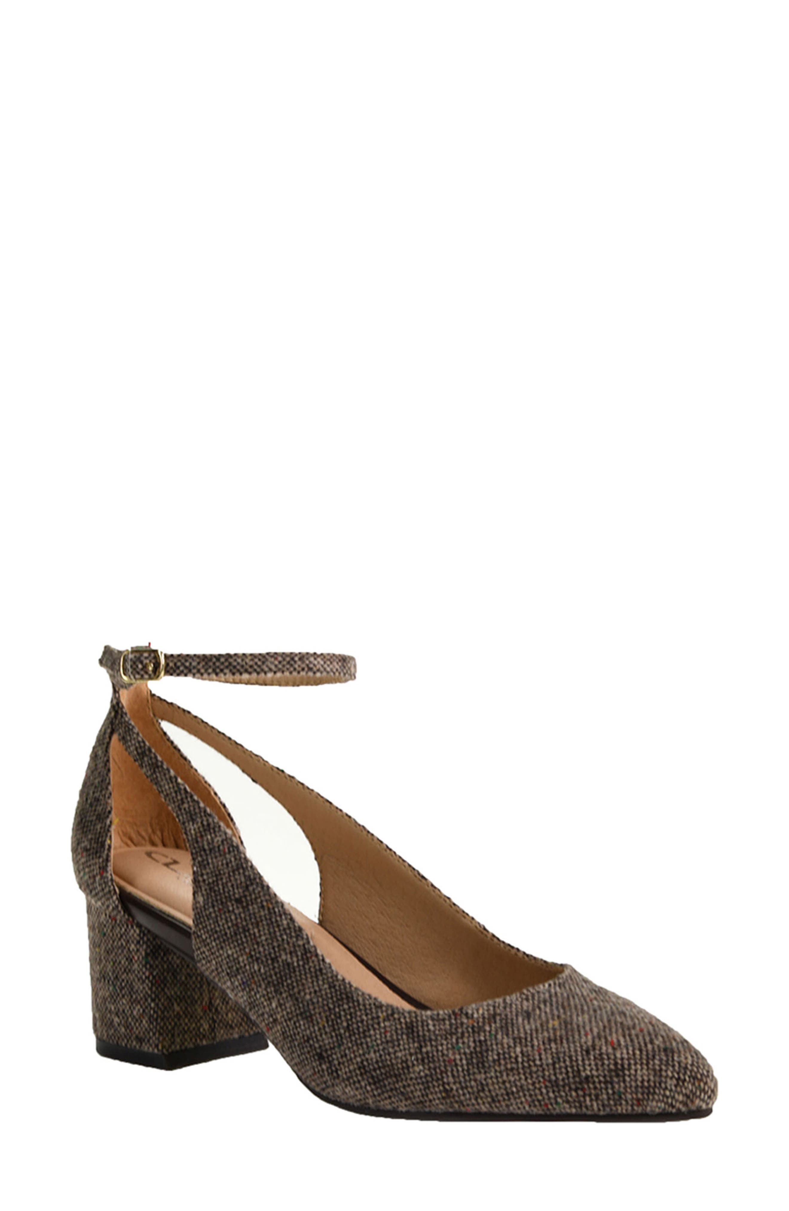 CL BY LAUNDRY Adorable Tweed Ankle Strap Pump, Main, color, 