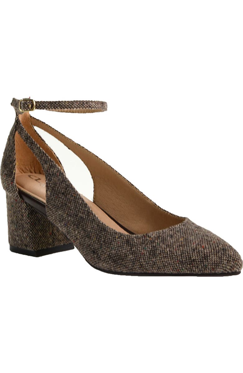CL BY LAUNDRY Adorable Tweed Ankle Strap Pump, Main, color,