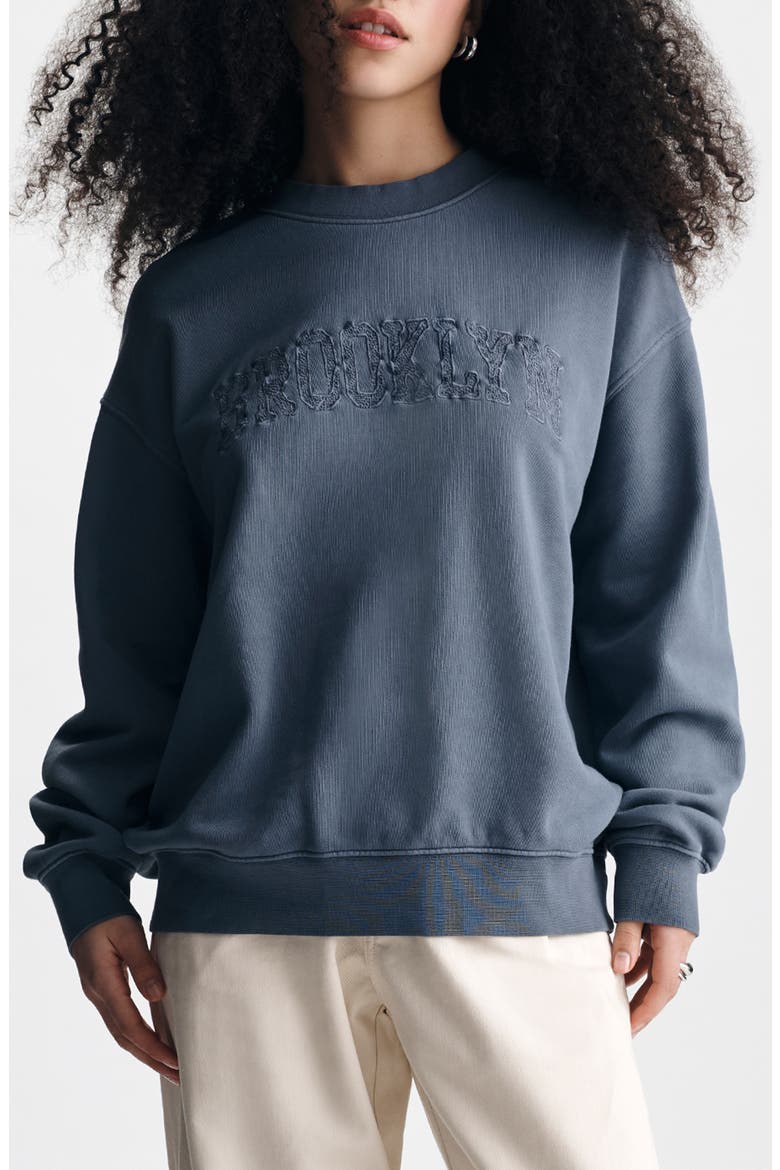 Folk Crweneck Sweatshirt, Main, color, FOLKSTONE GRAY