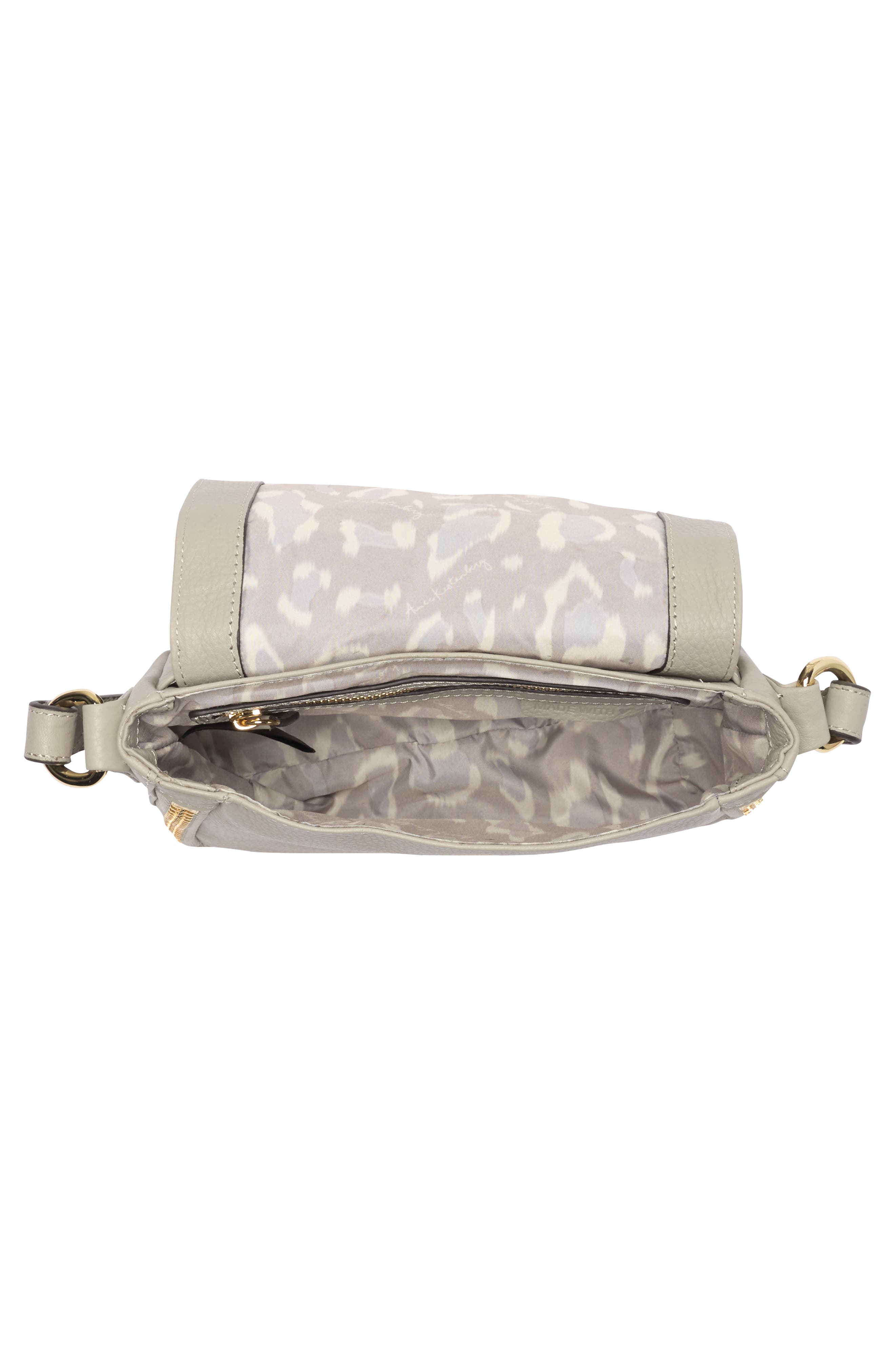 Kestenberg Sorrento Leather Crossbody Bag, Alternate, color, ELEPHANT GREY