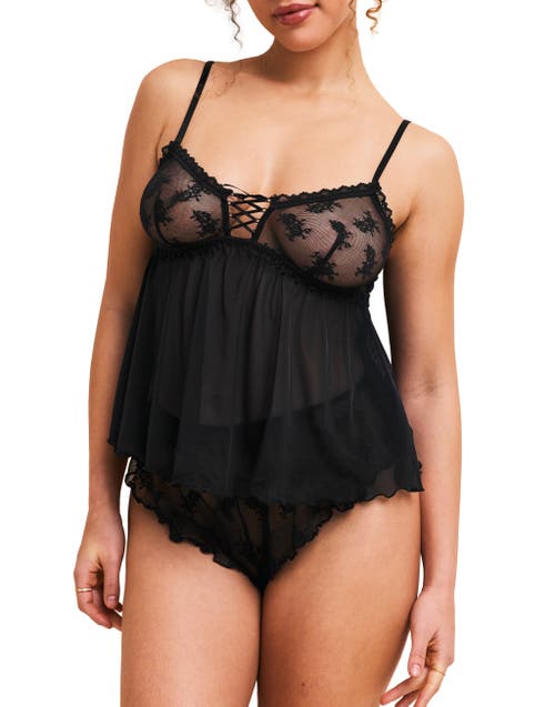 ADORE ME ADORE ME SERAPHINA CAMI & FLUTTER SHORTS SET LINGERIE