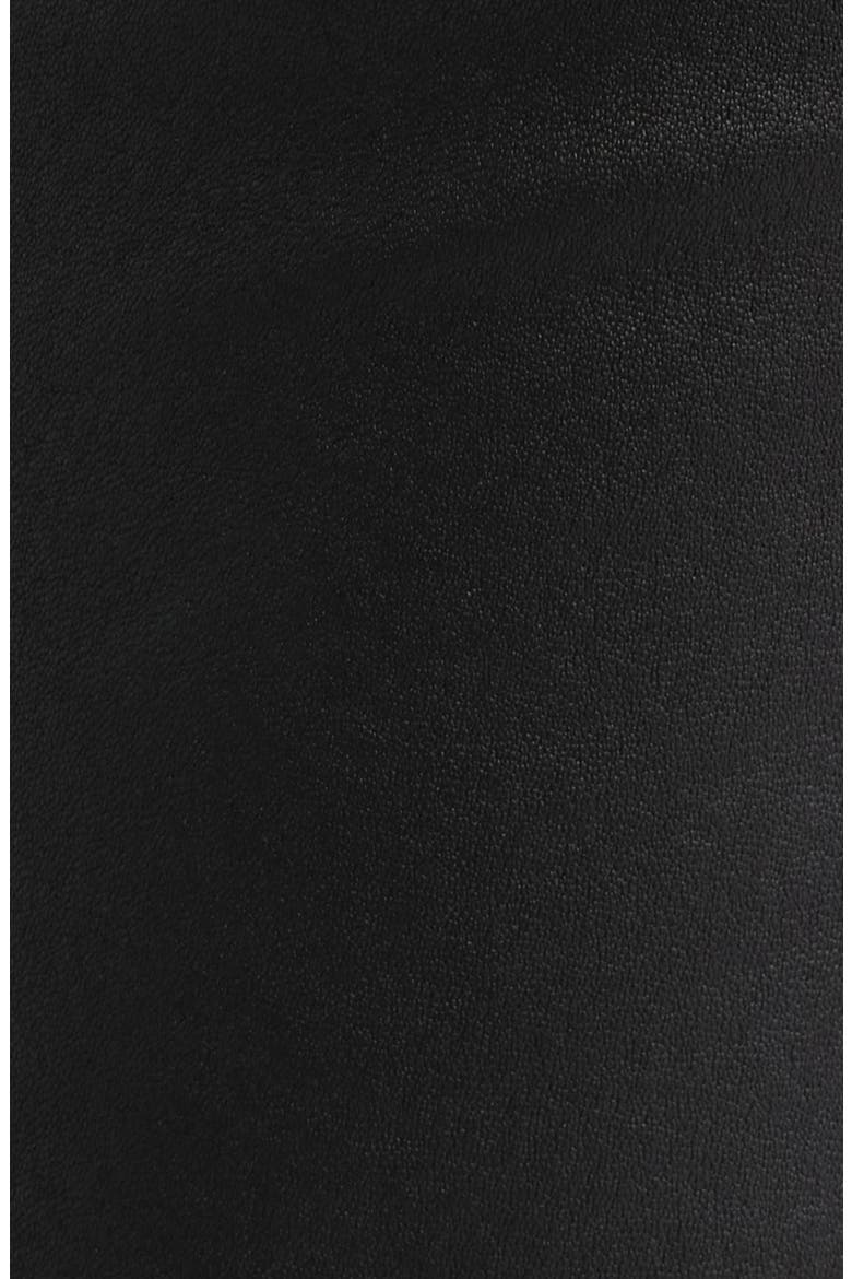The Leather Flare Pants, Alternate, color, BLACK