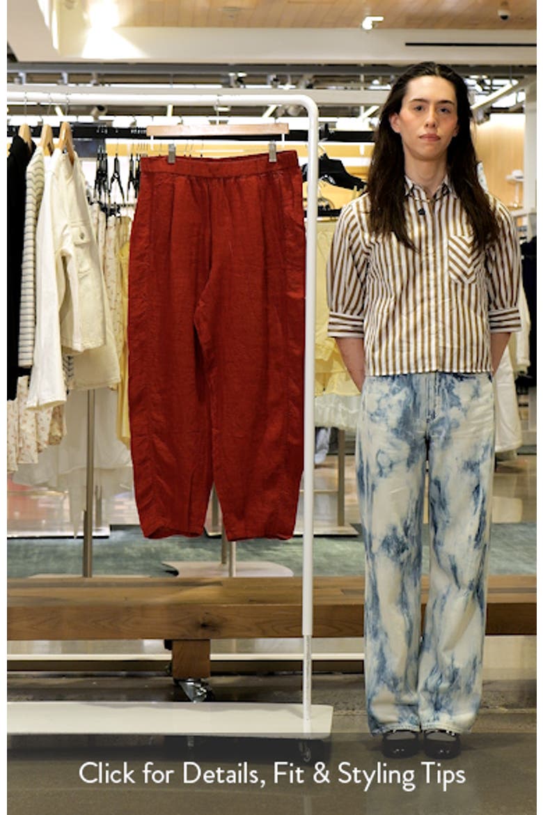 Pleated Lantern Organic Linen Pants video