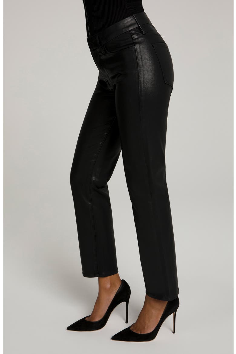 Good Straight Coated Jeans, Alternate, color, BLACK103