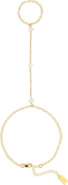 Set & Stones Bobbi Pearl Hand Chain