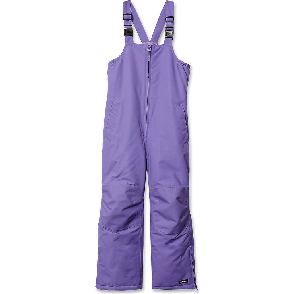 Lands' End Kids Squall Waterproof Iron Knee Bib Snow Pants In Purple