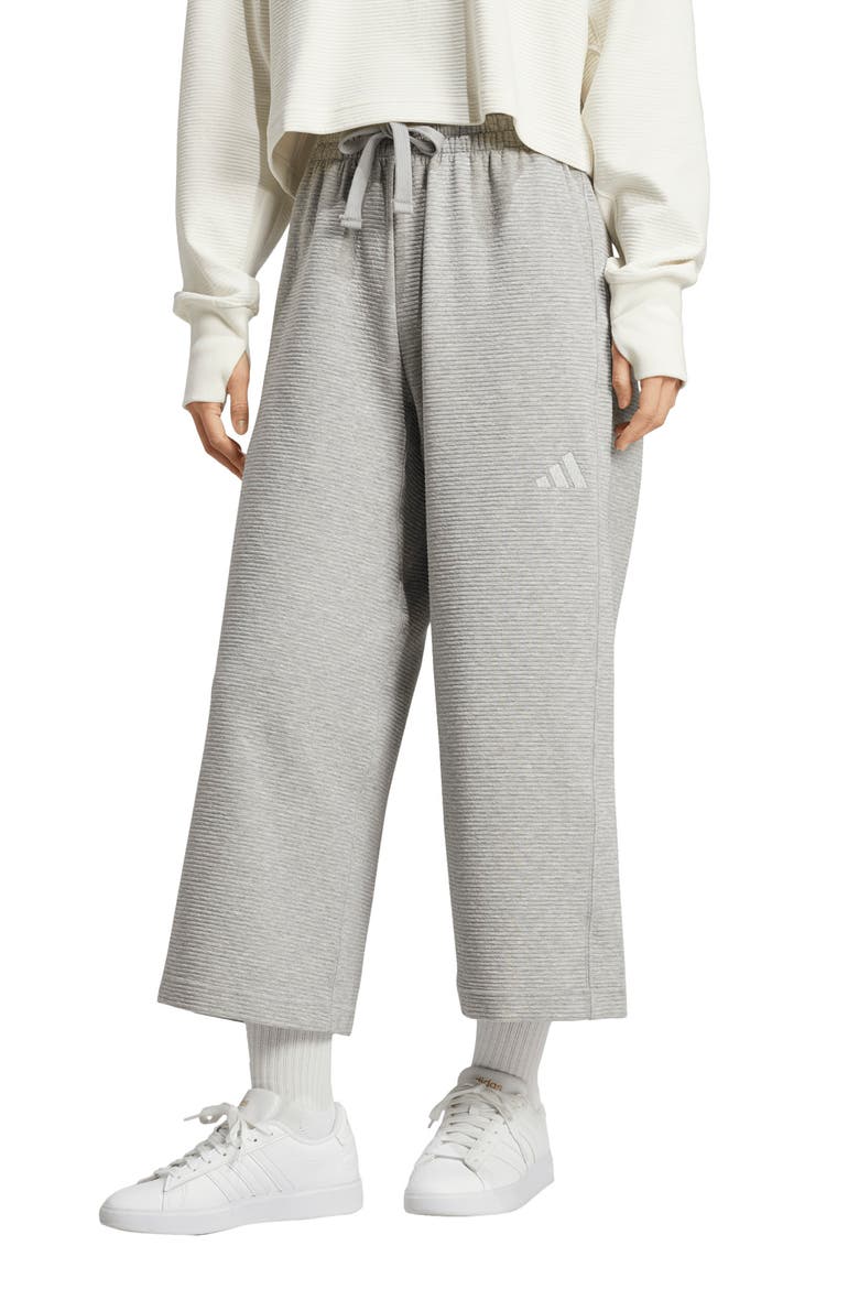 All Szn Rid Flare Drawstring Pants, Main, color, MEDIUM GREY HEATHER