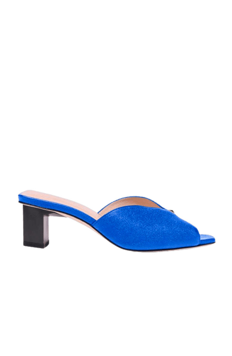 Tiannia Barnes Tiffany Mule Sandals - Low, Alternate, color, Cobalt Blue