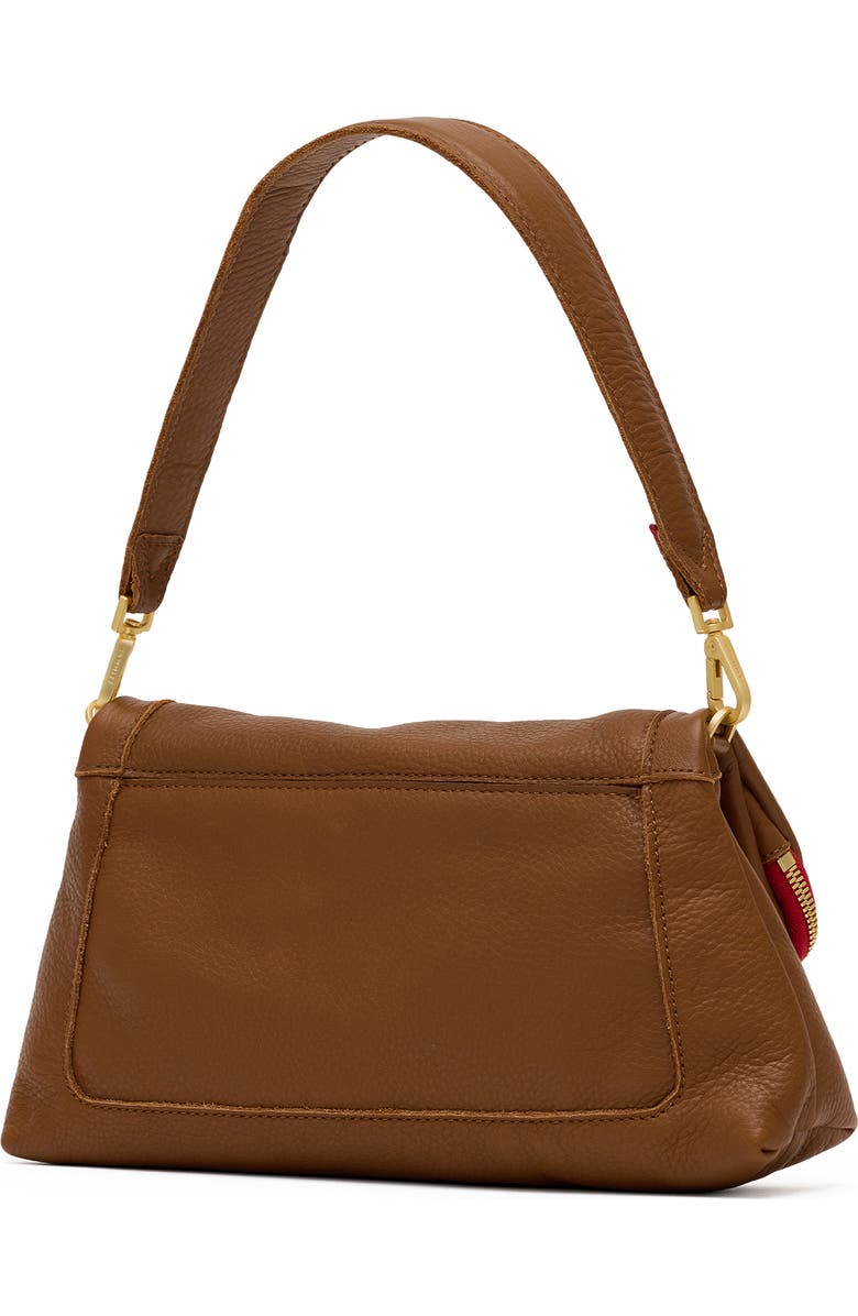 HAMMITT Medium Beverly Leather Shoulder Bag, Alternate, color, Mahogany Pebble