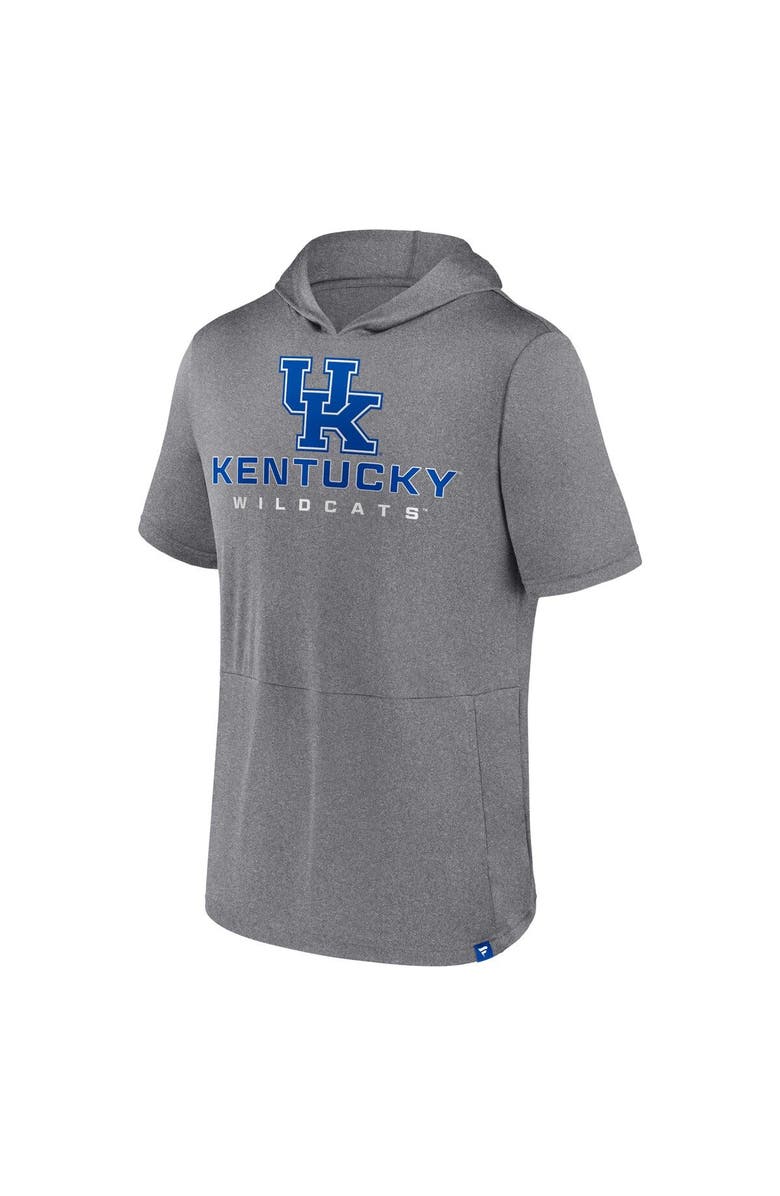 FANATICS Men's Fanatics Heather Gray Kentucky Wildcats Modern Stack Hoodie T-Shirt, Alternate, color, Heather Gray