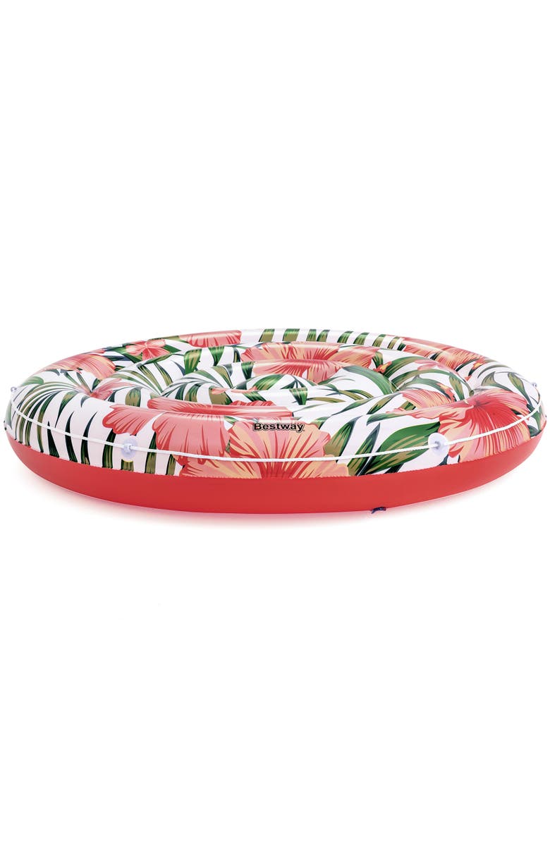 H2OGO! Bestway - H2OGO! Peaceful Palms Inflatable Pool Float, Alternate, color, Multicolored