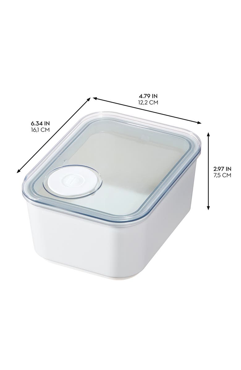 iDesign Small Canister with Removable Pour Cap - Set of 4 - White, Alternate, color, White