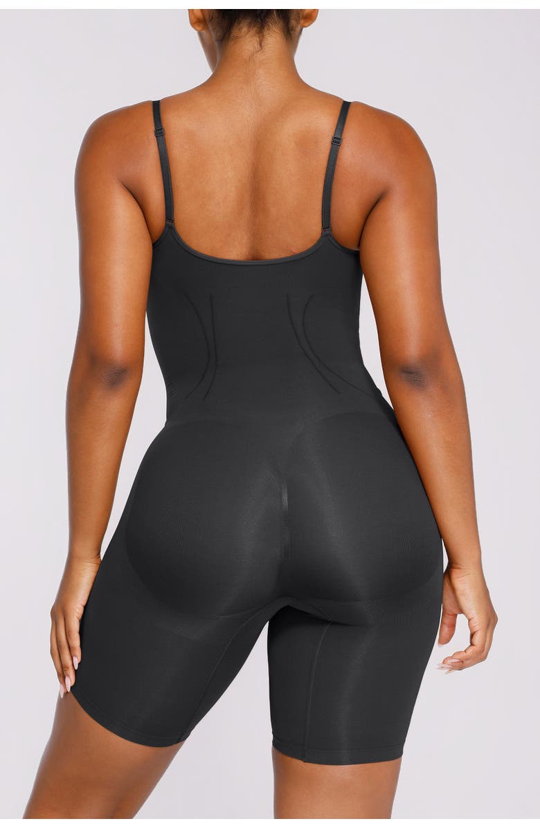 Shapellx Seamless Mid-Thigh Full Shaping Bodysuit, Alternate, color, Black