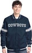 G-III SPORTS BY CARL BANKS Men's G-III Sports by Carl Banks  Navy Dallas Cowboys Scout Full-Snap Varsity Jacket