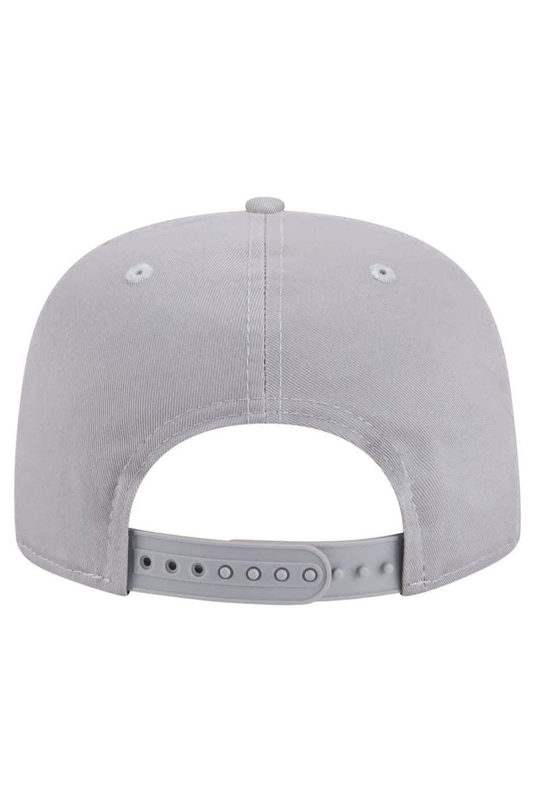 Men's New Era Gray Chicago Bulls Throwback Property Of Golfer Snapback Hat, Alternate, color, Gray