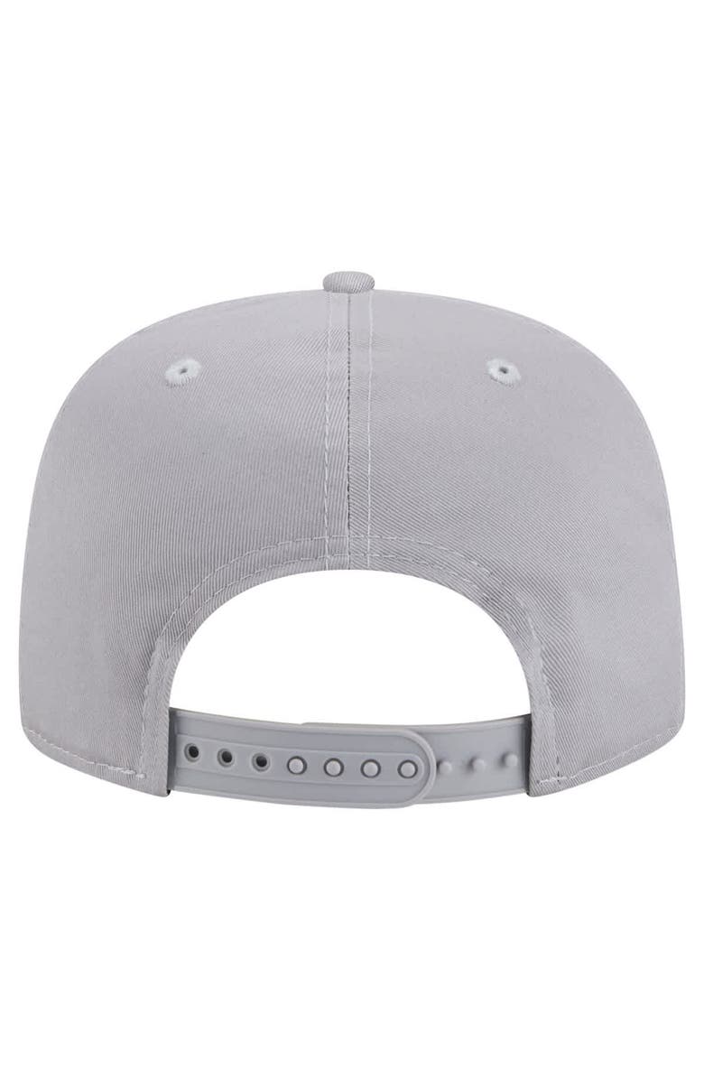 New Era Men's New Era Gray Chicago Bulls Throwback Property Of Golfer Snapback Hat, Alternate, color, Gray