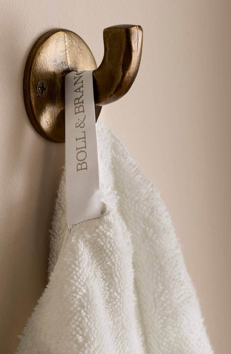 Boll & Branch Turkish Ultra Plush Organic Cotton Bath Towel, Alternate, color, White