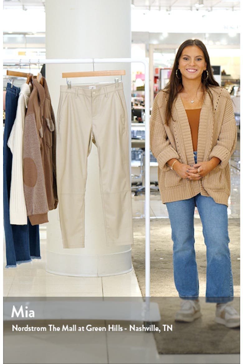 Caden Crop Faux Leather Pants video